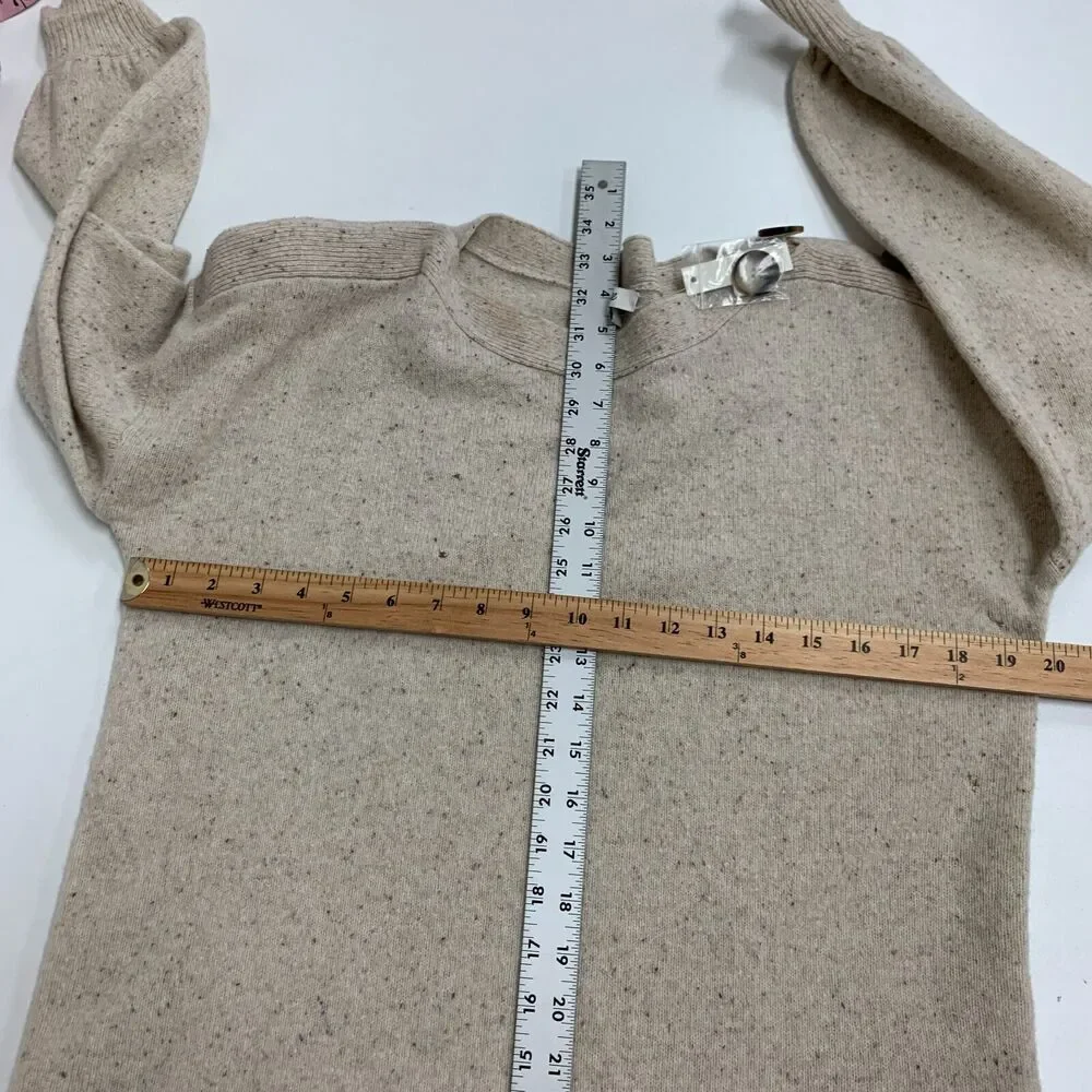 Madewell Boatneck Sweater Dress Womens S Small Merino Wool Button Shoulder *READ